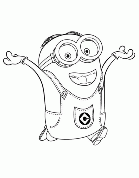 Minionki kolorowanki